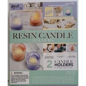 DIY resin candle holder craft kit New